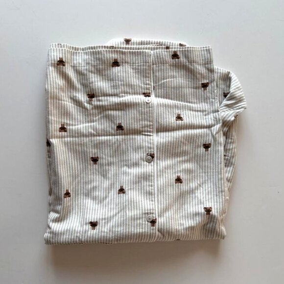 Gap Adult Softest Flannel PJ Shirt Brannan Bear Unisex L - Picture 8 of 8